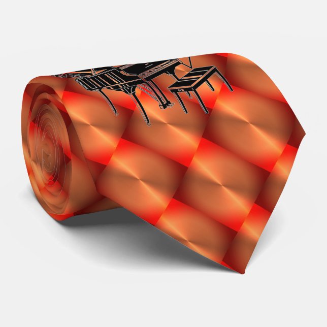 CORBATA TIEMPO DE FIESTA DE PIANO (Enrollado)