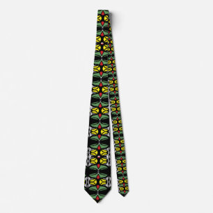 Corbata Tiempo de rasta geométrico