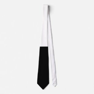 Corbata Tiempos blanco y negro