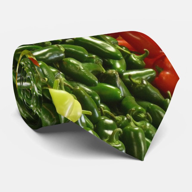 Corbata Tiempos, chile caliente, pimientos de chile (Enrollado)