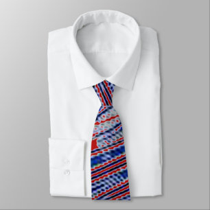 Corbata Tiempos de cuello de los hombres de color azul roj