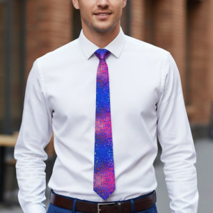 Corbata Tiempos de cuello de secuelas azules y rosas