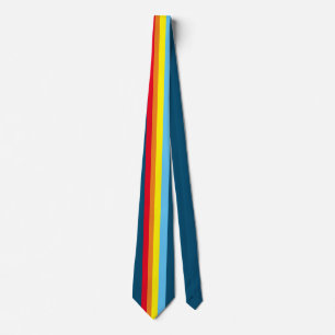 Corbata Tiempos de cuello de tiras retro (Múltiple azul de