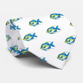 Corbata Tiempos de cuello - Serie acuarela: Angelfish