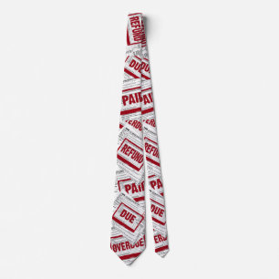 Corbata Tiempos del Día de Impuestos