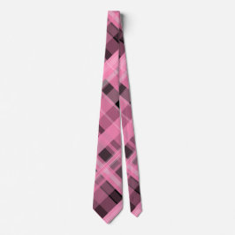Corbata Tiempos rosados y negros cubiertos