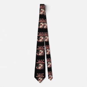 Corbata Tierno Diseño de Zarigüeya Kawaii para Disociarse