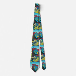 Corbata Tierra plana. Arte moderno