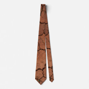 Corbata tierra seca y agrietada