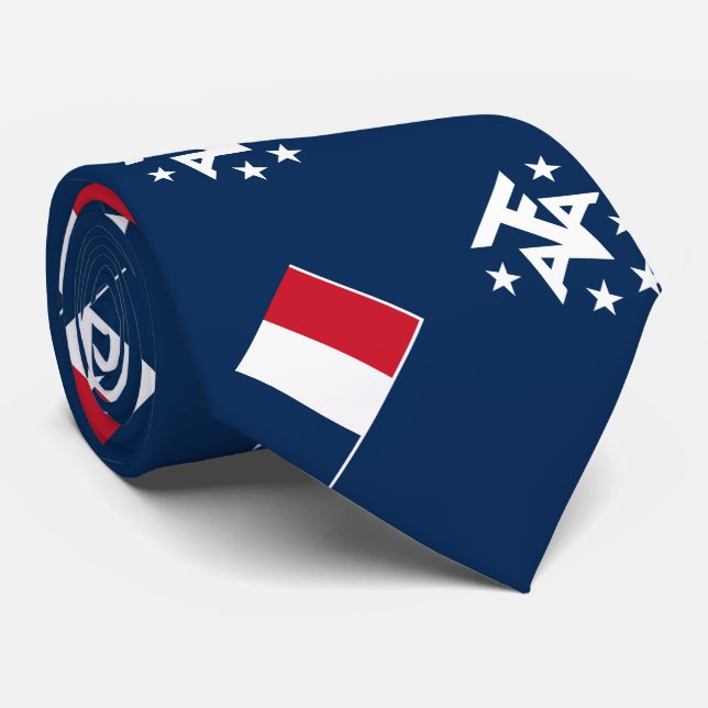 Corbata Tierras Australes y Antárticas Francesas (Enrollado)