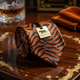 Corbata Tiger Print 
