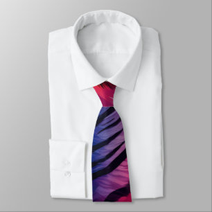 Corbata Tigre rosa y morado