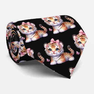Corbata Tigres Adorables Kawaii Cute Necte Tipe