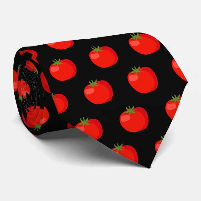 Corbata tilo lindo patrón de tomate (Enrollado)