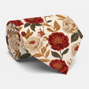 Corbata Tío de bodas de verano de tulipanes florales