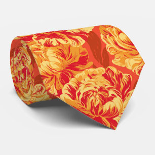 Corbata Tío de la boda de peonías florales 