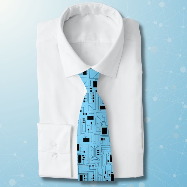 Corbata Tío de TI Azul Azur Clásico Placa Base (Subido por el creador)
