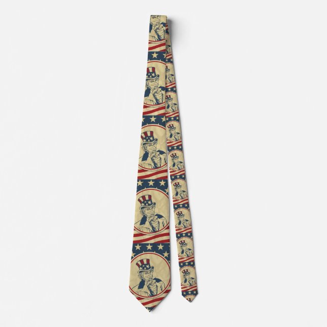 Corbata tío Sam antiguo (Anverso)