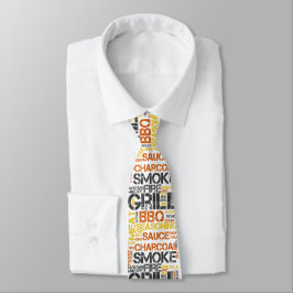 Corbata Tipografía BBQ Grill Master