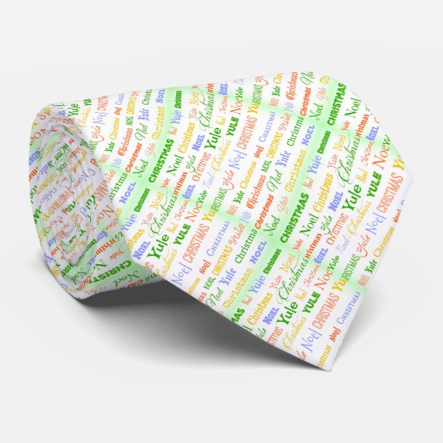 Corbata Tipografía de navidades (Enrollado)