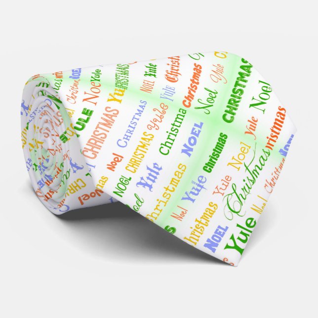 Corbata Tipografía de navidades (Enrollado)