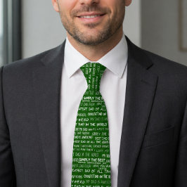 Corbata Tipografía de patrón de regalo del Día del Padre V