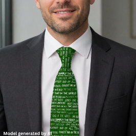 Corbata Tipografía de patrón de regalo del Día del Padre V