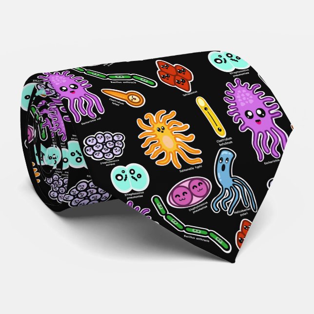 Corbata Tipos De Bacterias (Enrollado)