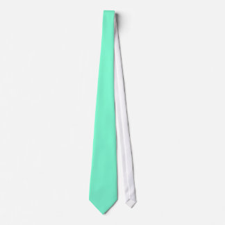 Corbata Tira acuamarina de color sólido