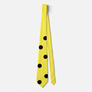 Corbata Tira amarilla con puntos negros - hombre con disfr