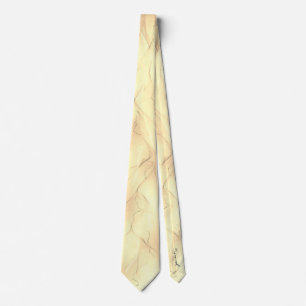 Corbata Tira amarilla suave