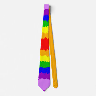 Corbata Tira arco iris divertida y brillante