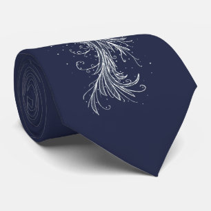 Corbata Tira azul blanca fenix