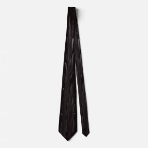 Corbata Tira blanca de bit negro