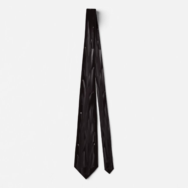 Corbata Tira blanca de bit negro (Anverso)