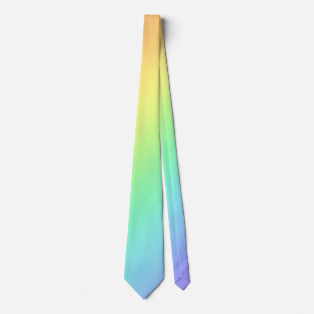 Corbata Tira coloreada gradiente arcoiris (Anverso)