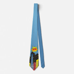 Corbata Tira cómica de superhéroes