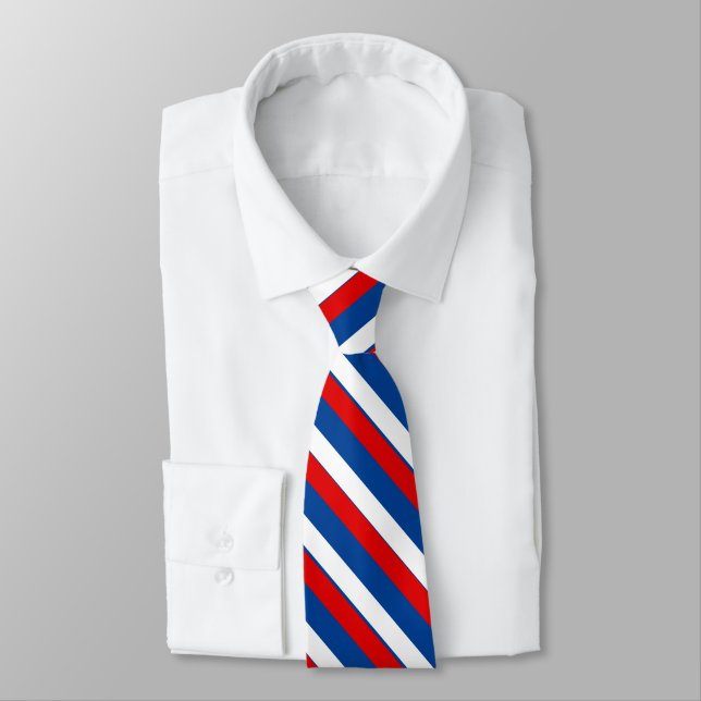 Corbata Tira de banda presidencial roja, blanca y azul (Atado)