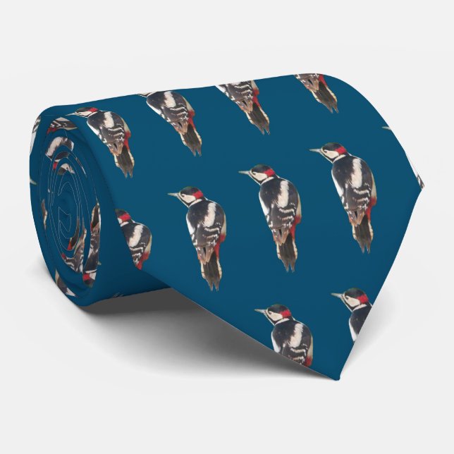 Corbata Tira de carpintero con manchas (Enrollado)