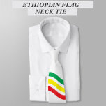 Corbata Tira de cuello con bandera de Etiopía<br><div class="desc">Una corbata de cuello con los colores de la bandera etíope en franjas onduladas. Diseño elegante y nuevo.</div>
