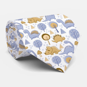 Corbata Tira de cuello con patrón de dinosaurio adorable