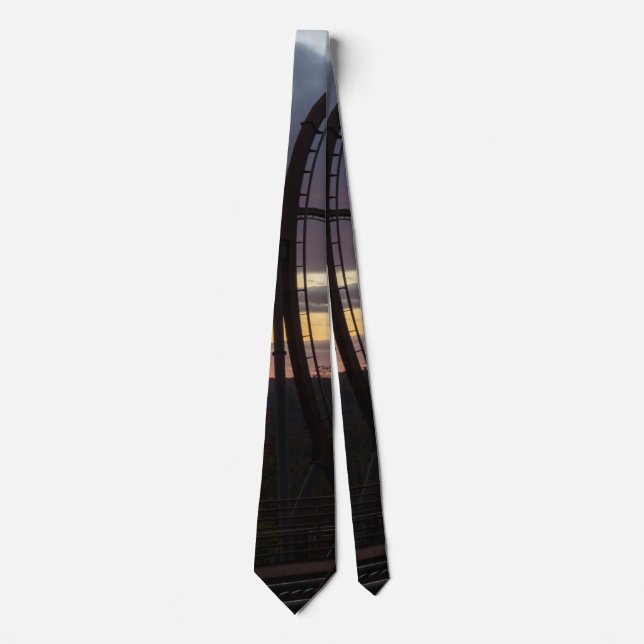 Corbata Tira de cuello de atardecer de fuego salvaje (Anverso)