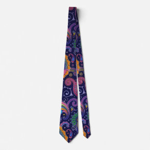 Corbata Tira de cuello de Boho Paisley de varios colores d