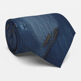 Corbata Tira de cuello de estilo denim