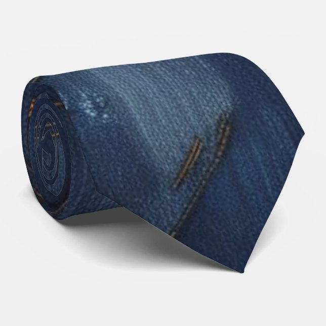 Corbata Tira de cuello de estilo denim (Enrollado)