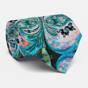 Corbata Tira De Cuello De Swirl Meleada Turquesa