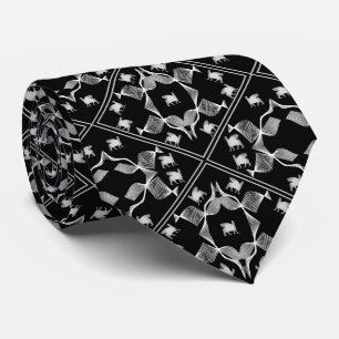 Corbata Tira de cuello del jardín del Lamassu blanco