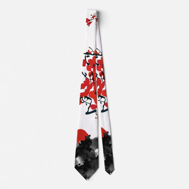 Corbata Tira de cuello en el paisaje japonés (Anverso)