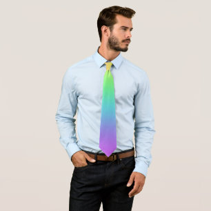 Corbata Tira de cuello gradiente de arcoiris