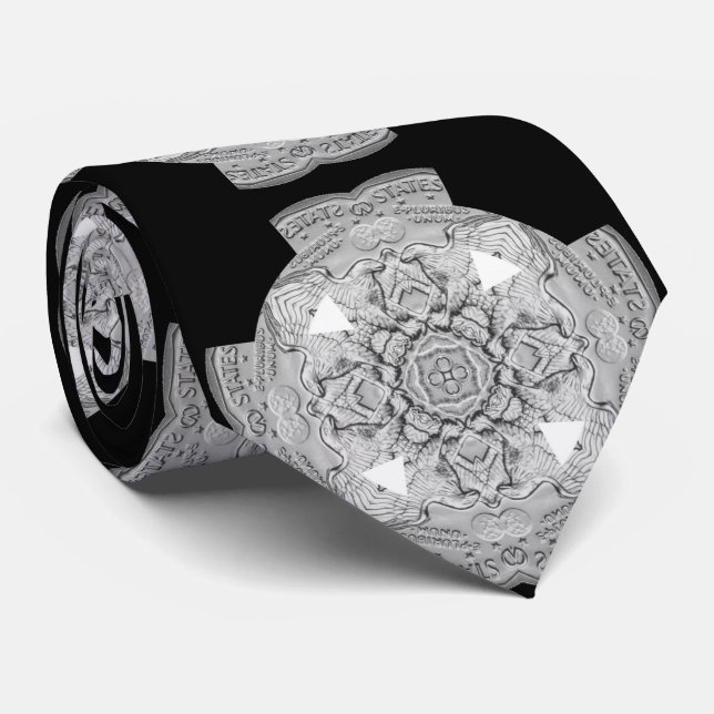 Corbata Tira de diseño de águila de Celtic Cross USA (Enrollado)